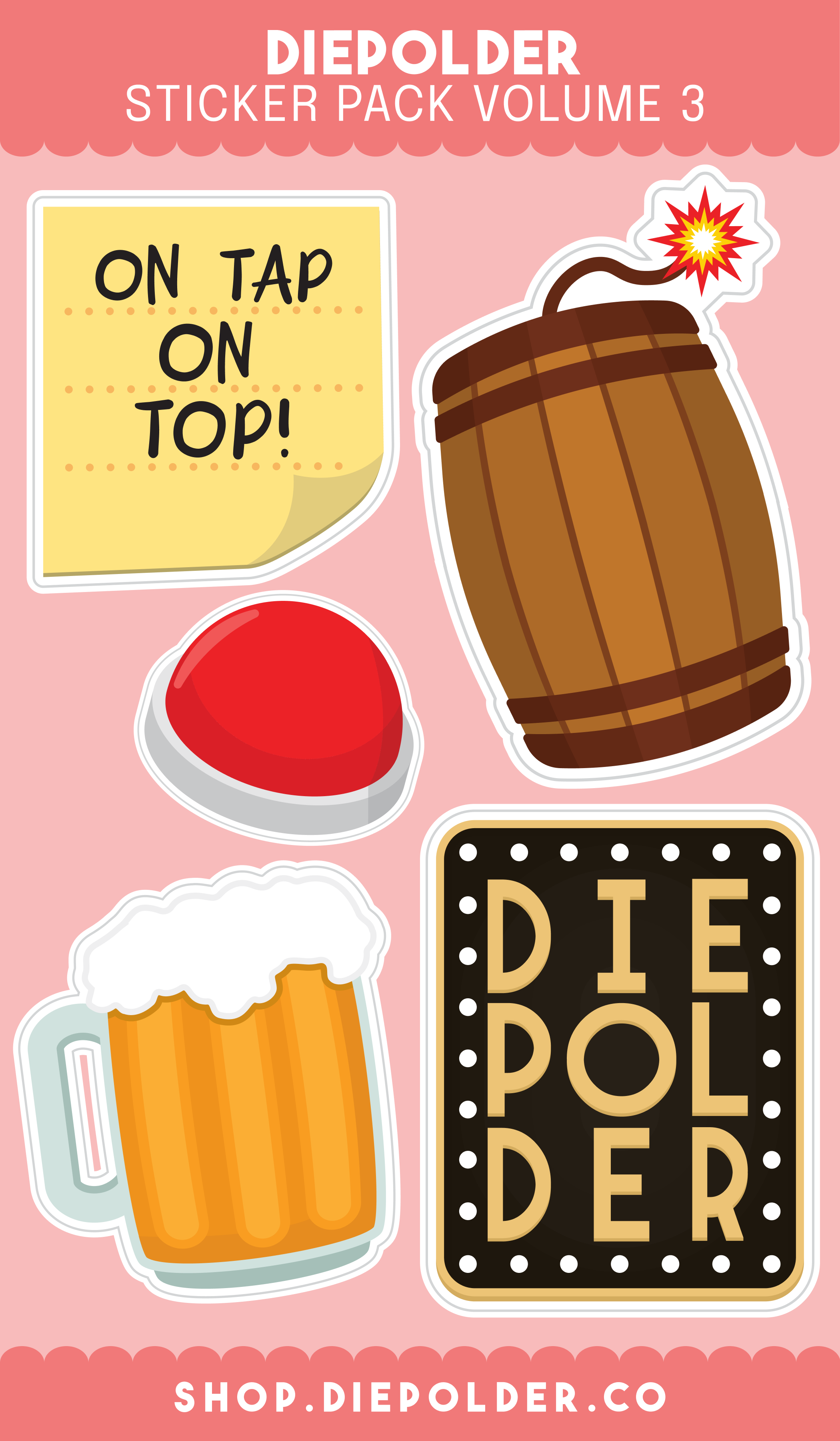 Sticker Pack: Volume 3 (1pcs) – Diepolder Store